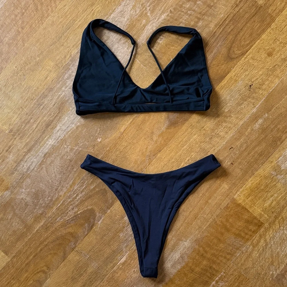 Monday Swimwear Classic Black Bikini Set